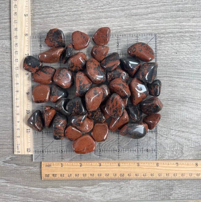 Mahogany Obsidian Tumbled Stones - 1 LB Bulk Wholesale