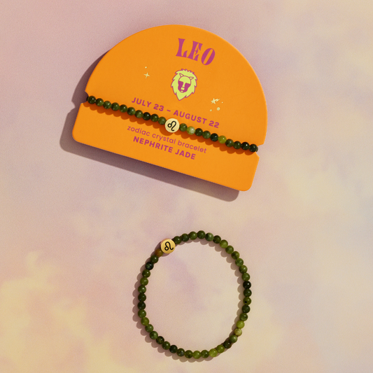 Leo Mini Zodiac Bracelet – 4mm Crystal Beads