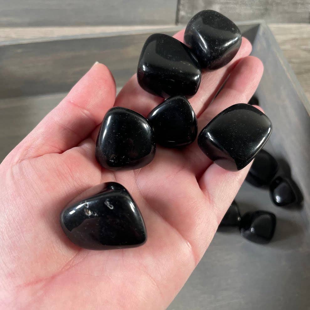 Obsidian Tumbled Stones – 1 Pound Lot of Crystals