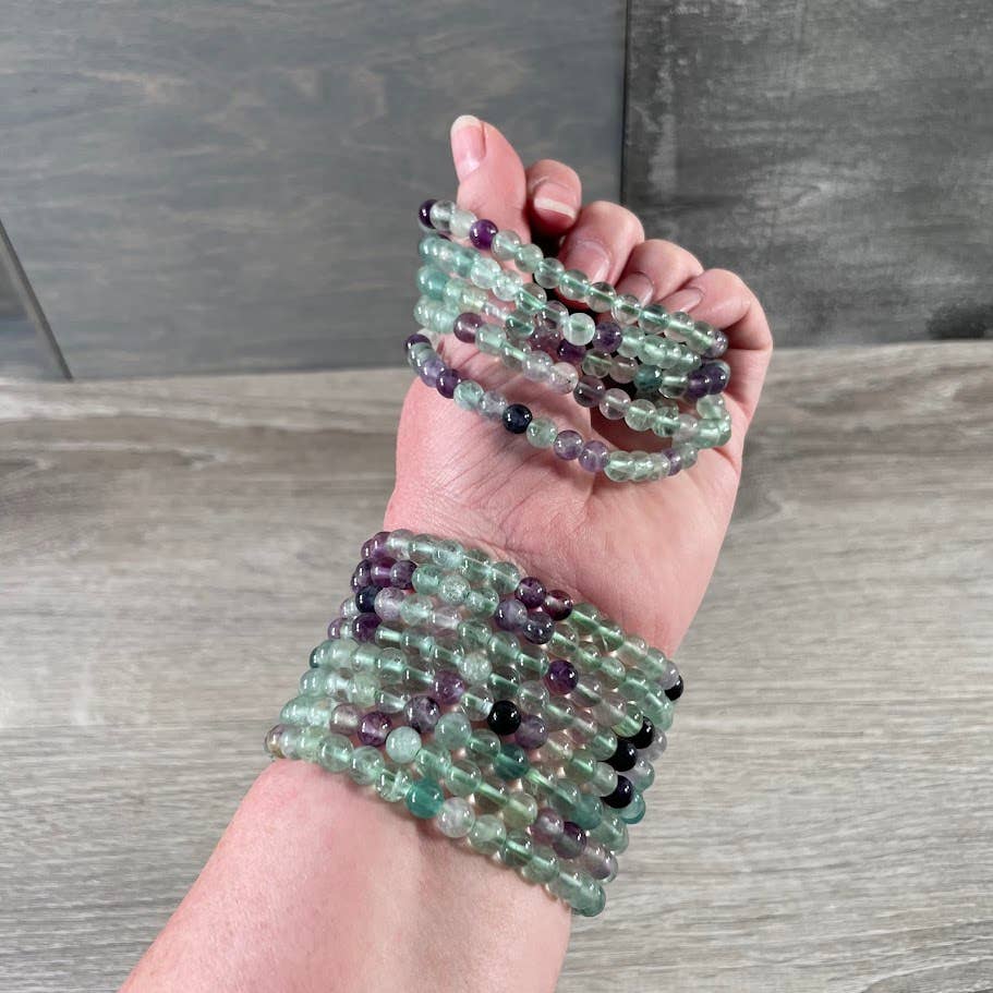 Gemstone Beaded Stretch Bracelets 6mm  – Bulk Jewelry