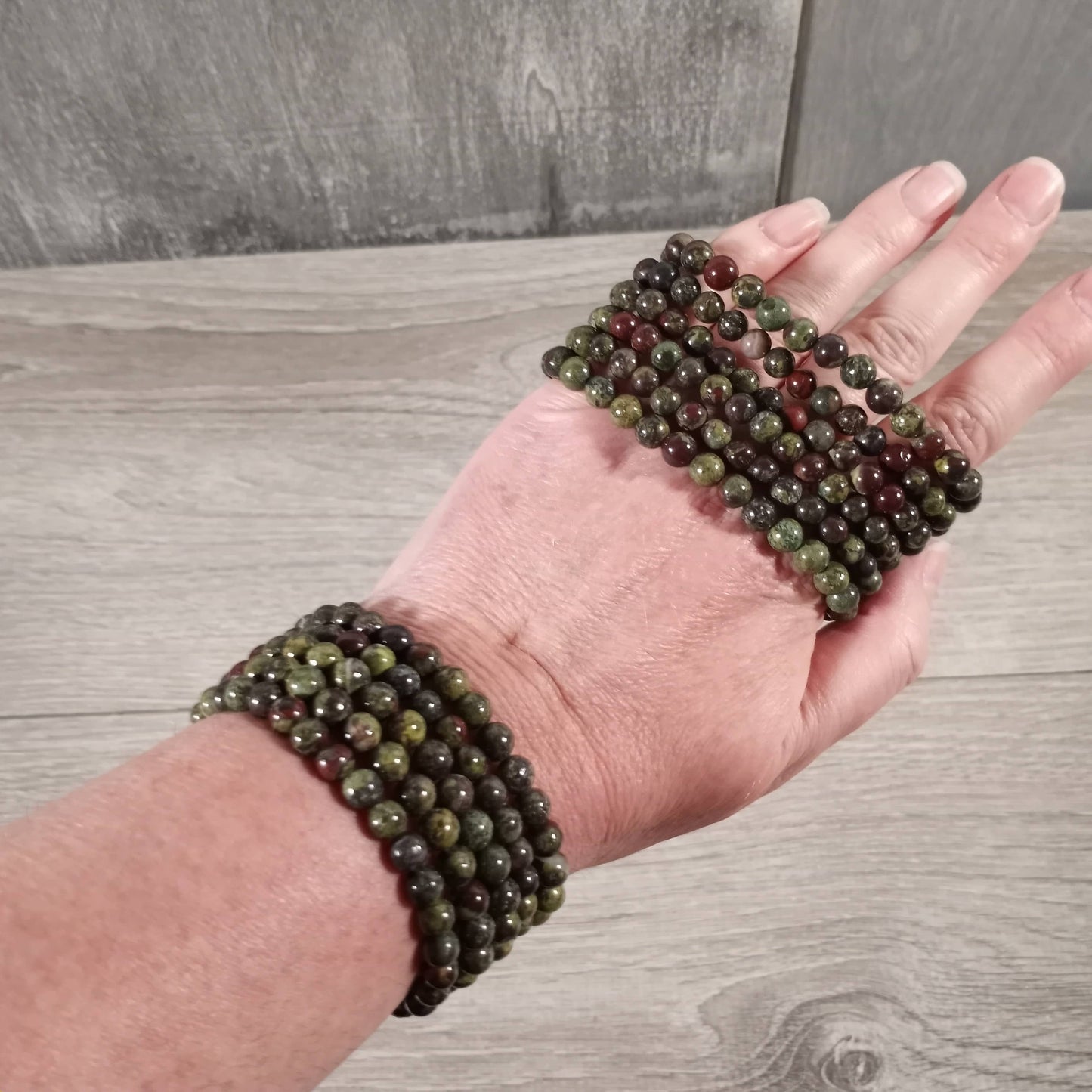 Gemstone Beaded Stretch Bracelets 6mm  – Bulk Jewelry
