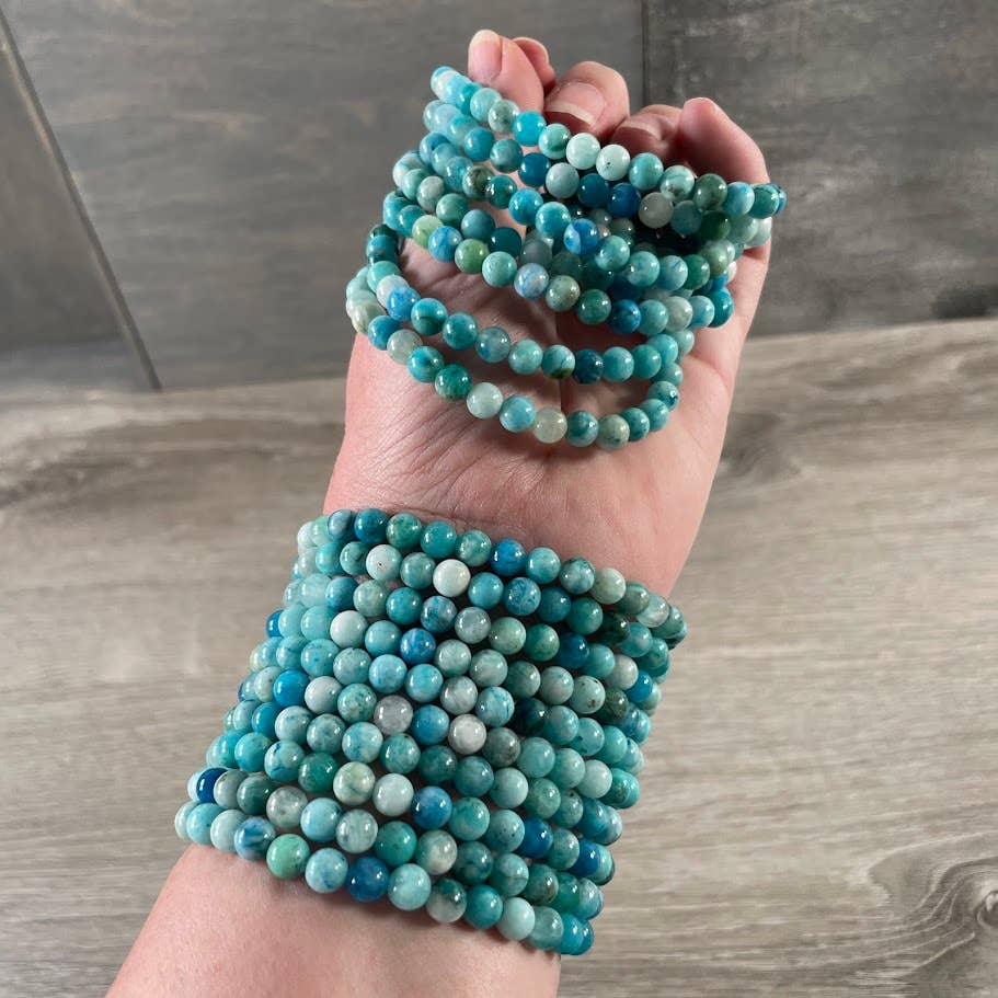 Gemstone Beaded Stretch Bracelets 6mm  – Bulk Jewelry