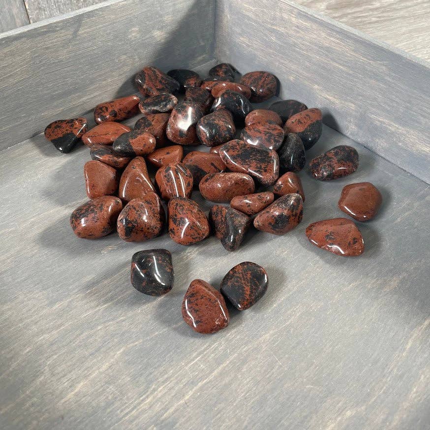 Mahogany Obsidian Tumbled Stones - 1 LB Bulk Wholesale