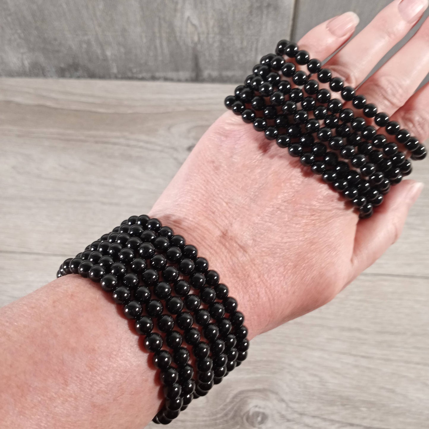 Gemstone Beaded Stretch Bracelets 6mm  – Bulk Jewelry