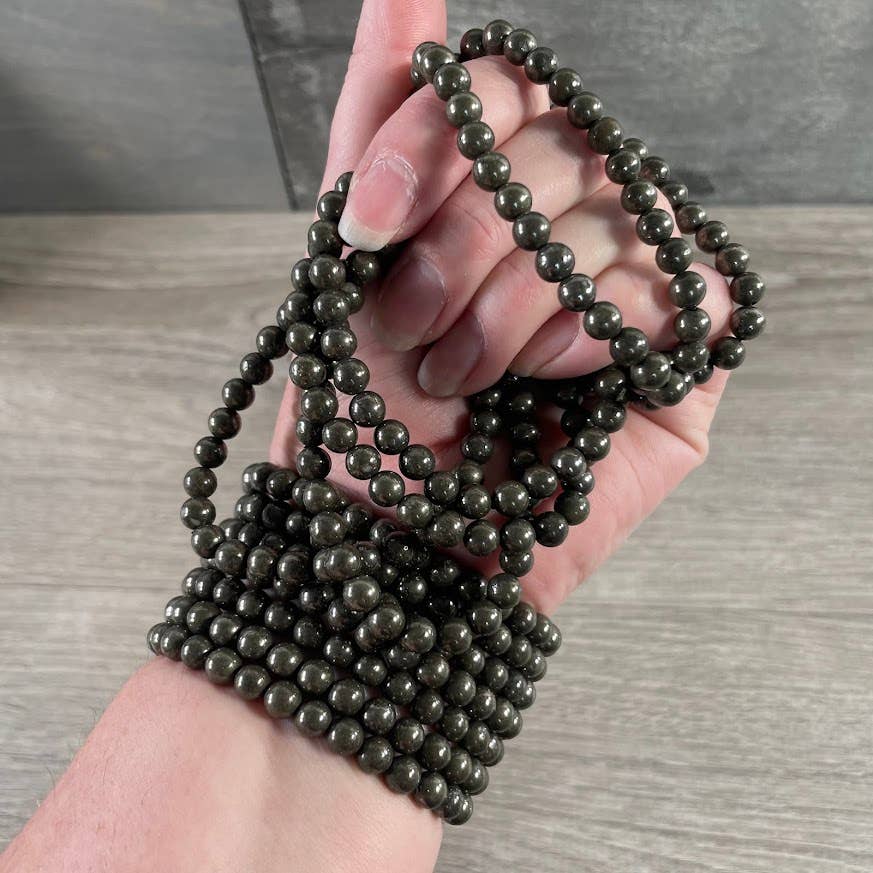 Gemstone Beaded Stretch Bracelets 6mm  – Bulk Jewelry