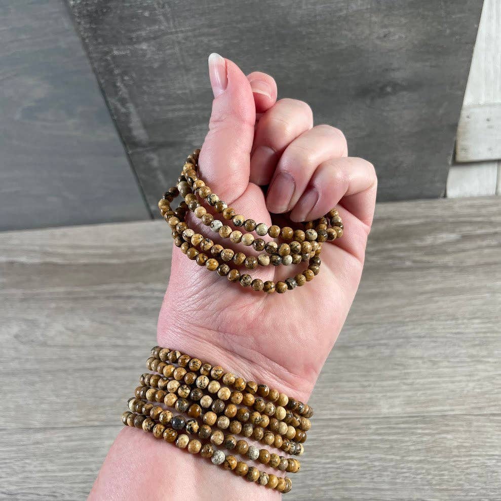 Bracelets Gemstone Bead 4mm -  Crystal Shops & Gift Retailers