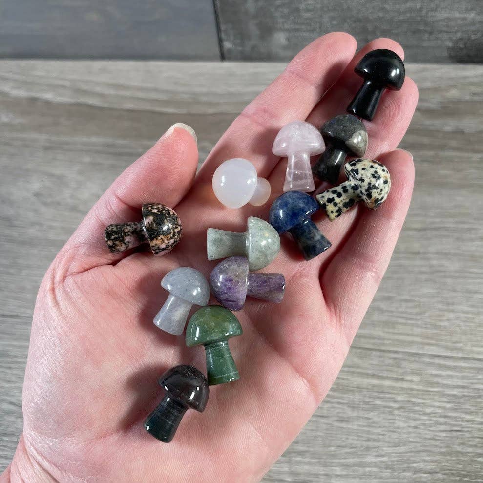 Small Gemstone Mushrooms for Crystal and Gift Shops