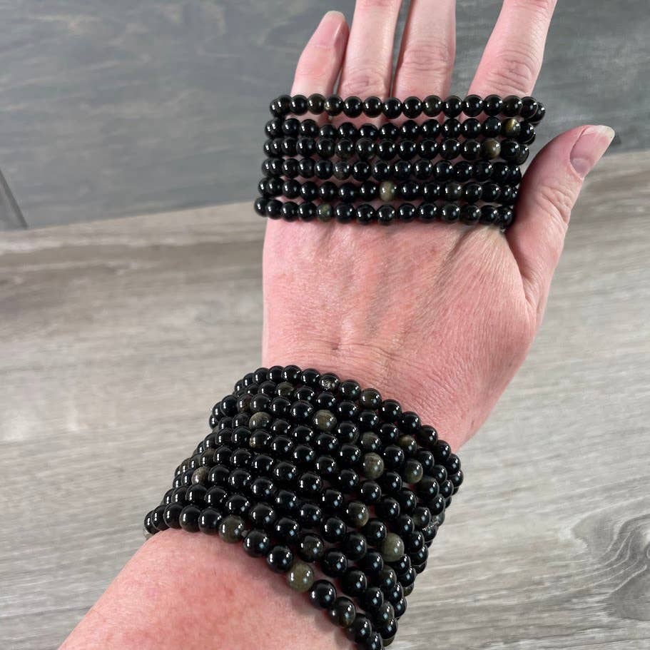 Gemstone Beaded Stretch Bracelets 6mm  – Bulk Jewelry