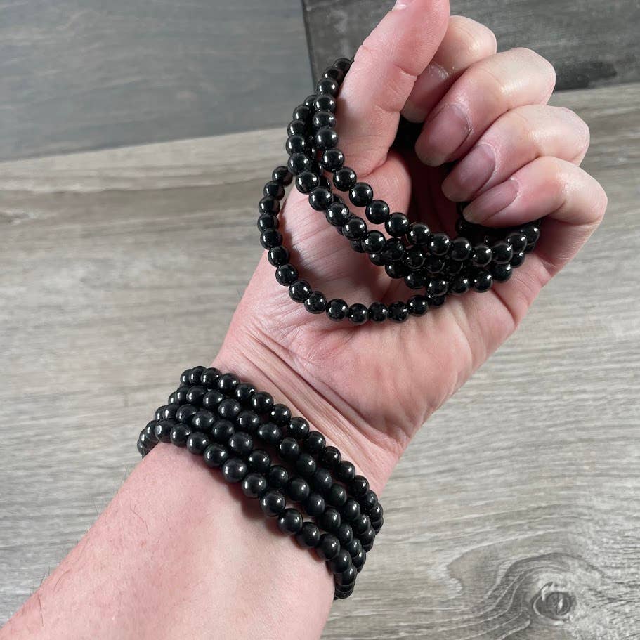 Gemstone Beaded Stretch Bracelets 6mm  – Bulk Jewelry