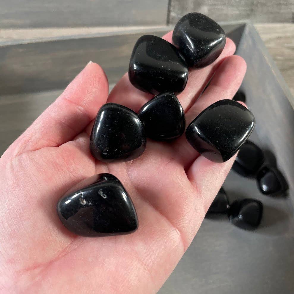 Obsidian Tumbled Stones – 1 Pound Lot of Crystals