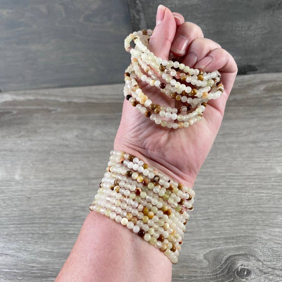 Bracelets Gemstone Bead 4mm -  Crystal Shops & Gift Retailers