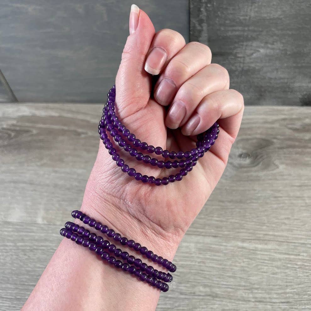Bracelets Gemstone Bead 4mm -  Crystal Shops & Gift Retailers