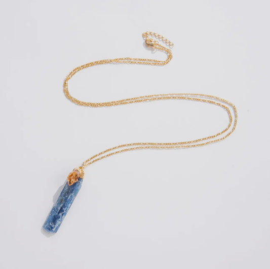 Citrine & Kyanite Pendulum Necklace