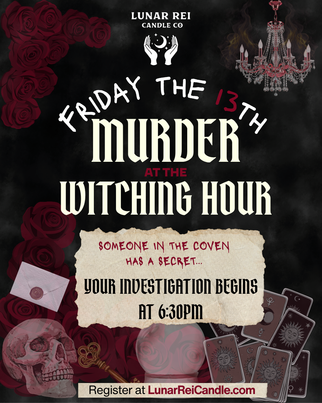 Murder Mystery Interactive November 13 at 6:30PM