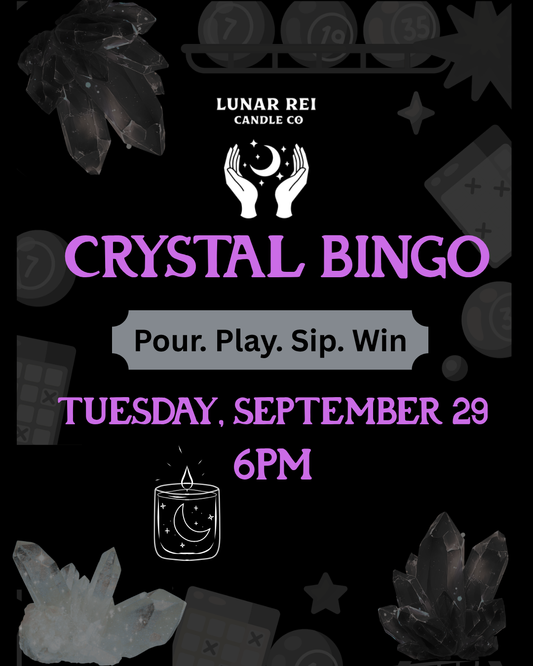 Crystal Bingo Pour Party September 29 6PM