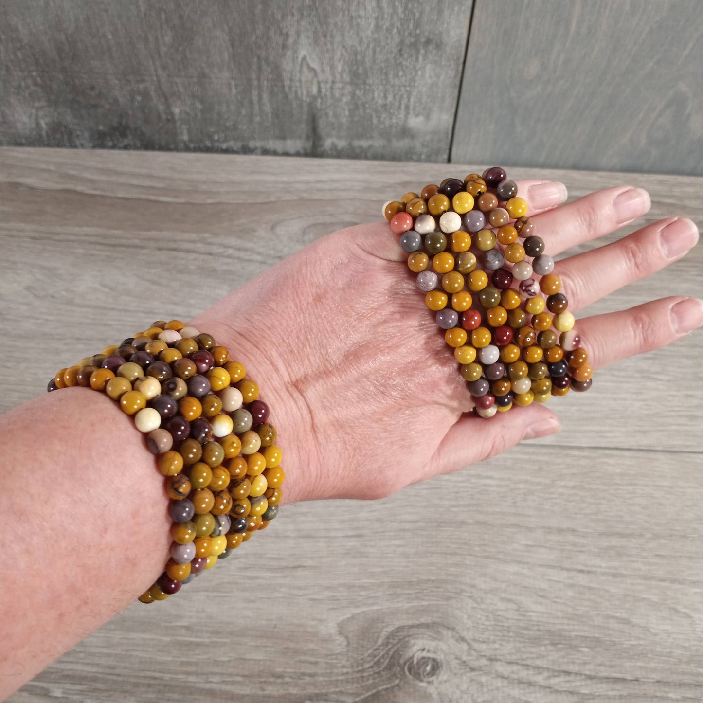 Gemstone Beaded Stretch Bracelets 6mm  – Bulk Jewelry