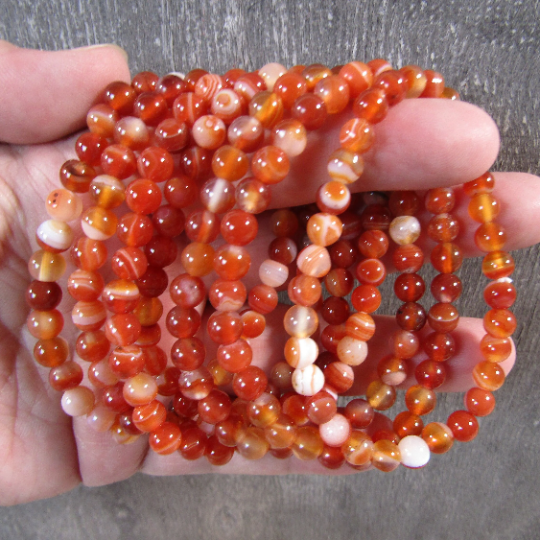 Gemstone Beaded Stretch Bracelets 6mm  – Bulk Jewelry