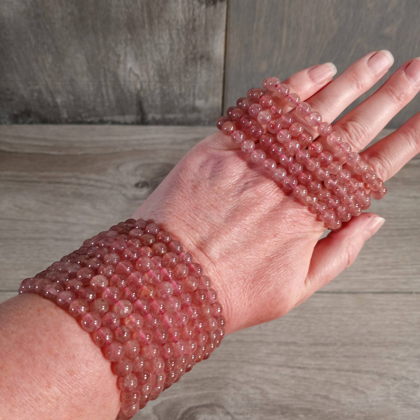 Gemstone Beaded Stretch Bracelets 6mm  – Bulk Jewelry
