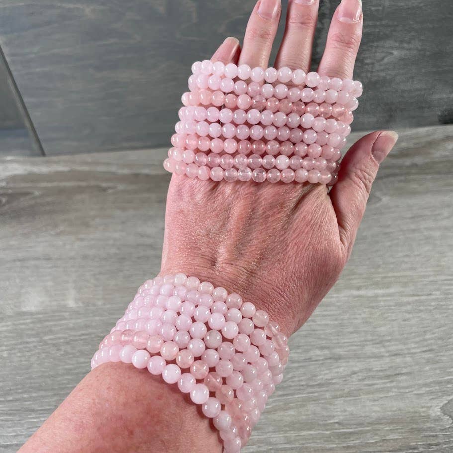 Gemstone Beaded Stretch Bracelets 6mm  – Bulk Jewelry