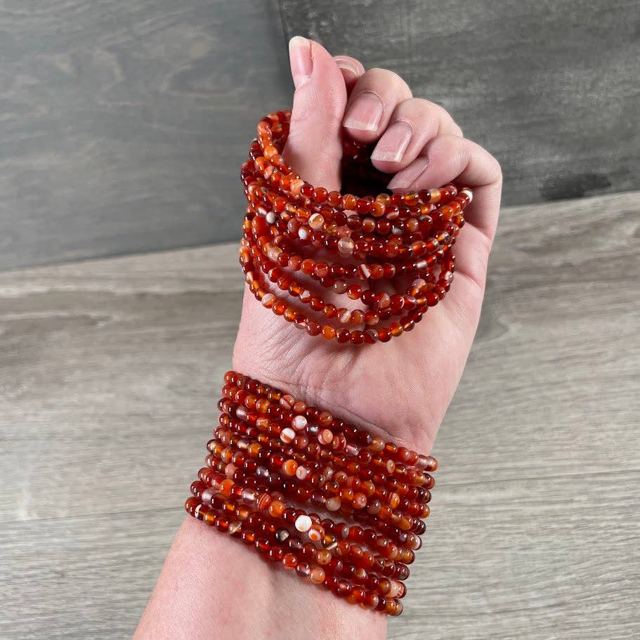 Bracelets Gemstone Bead 4mm -  Crystal Shops & Gift Retailers