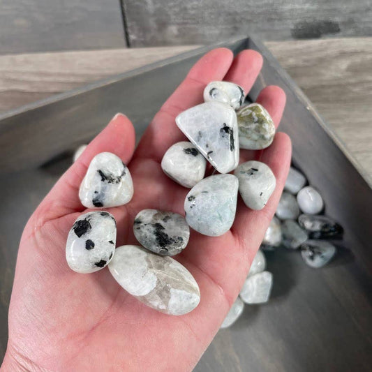 Rainbow Moonstone Tumbled Stones