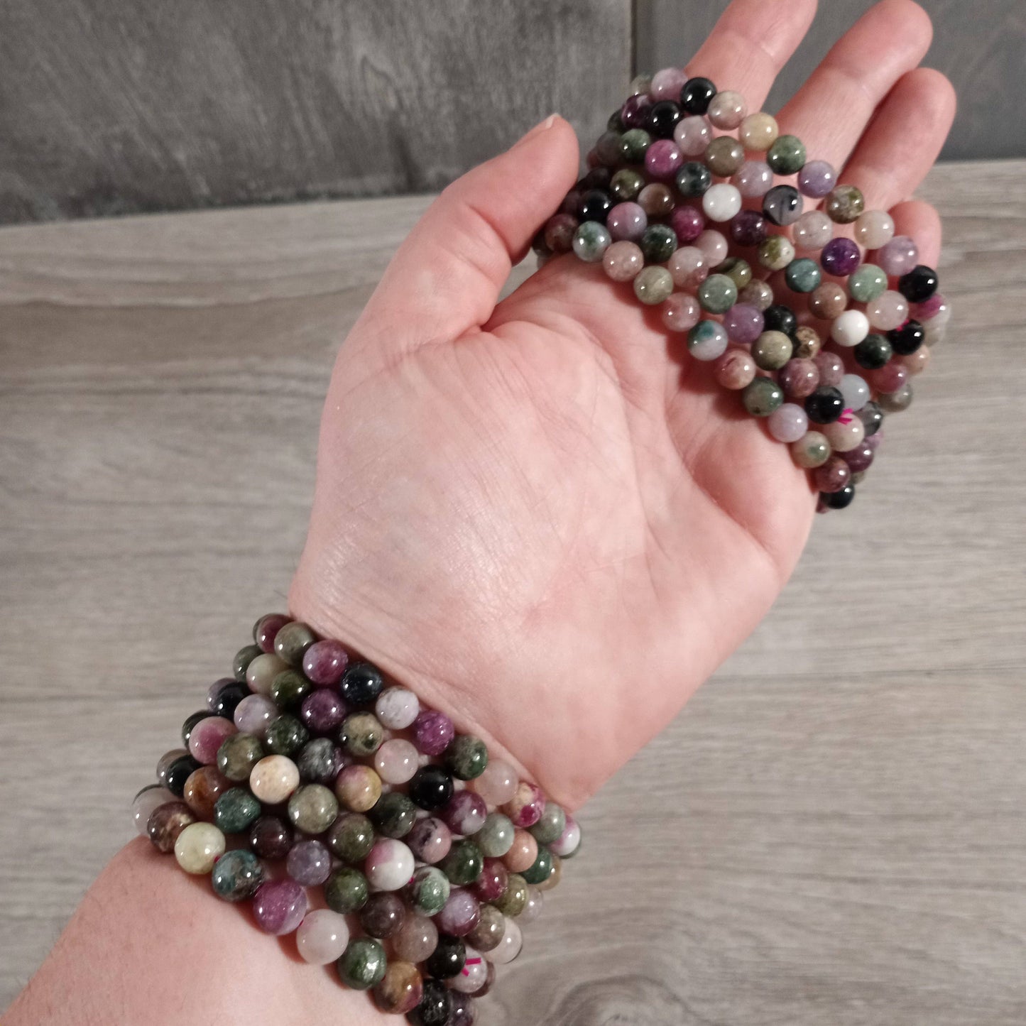 Gemstone Beaded Stretch Bracelets 6mm  – Bulk Jewelry