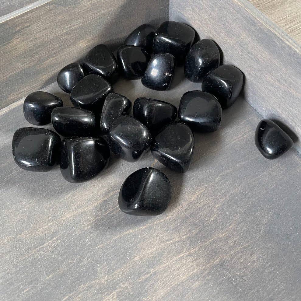 Obsidian Tumbled Stones – 1 Pound Lot of Crystals
